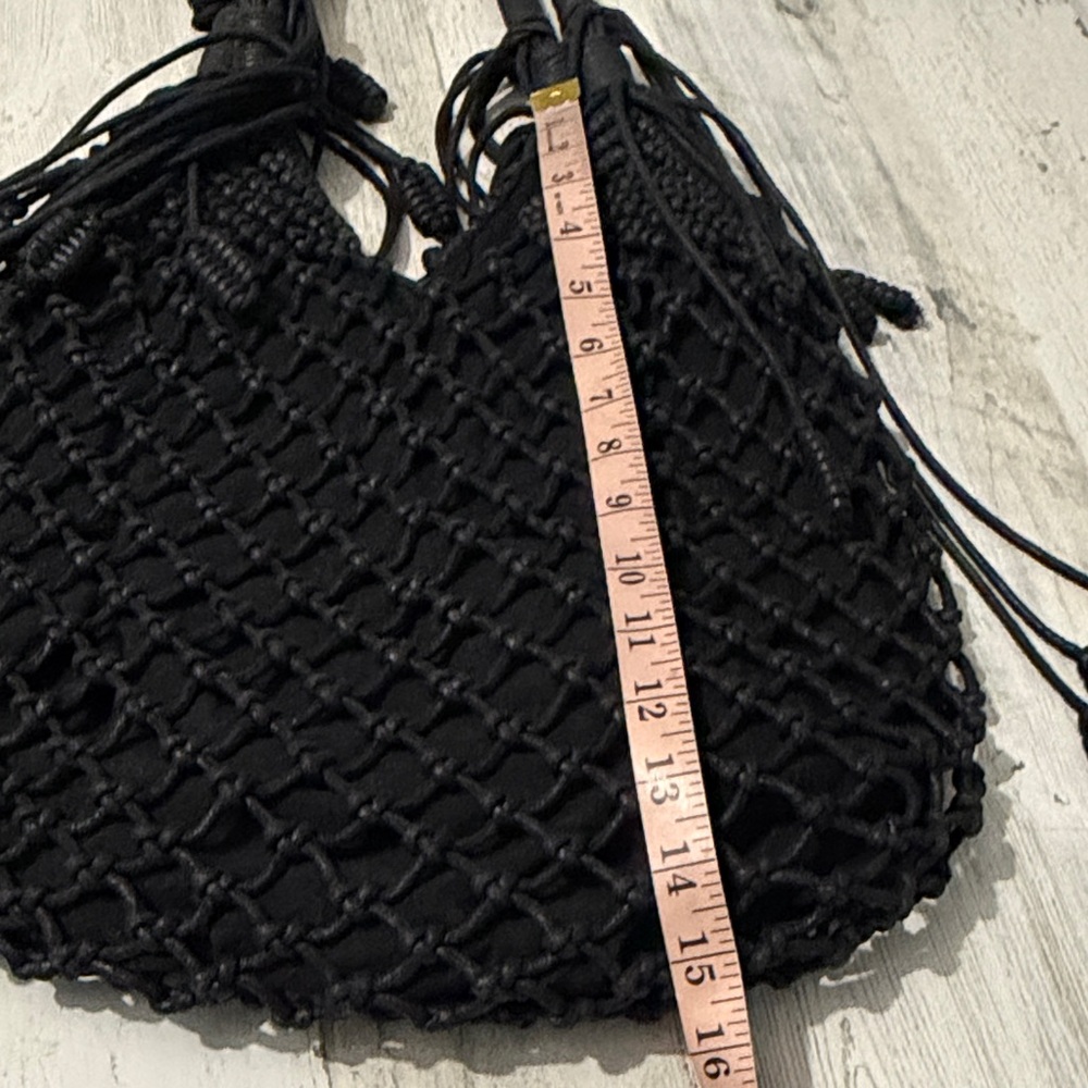 Monserat De Lucca Black Knotted Shoulder Bag - Picture 12 of 13